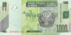 Kongo p.101b 1000 Francs 2013